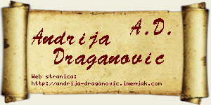 Andrija Draganović vizit kartica